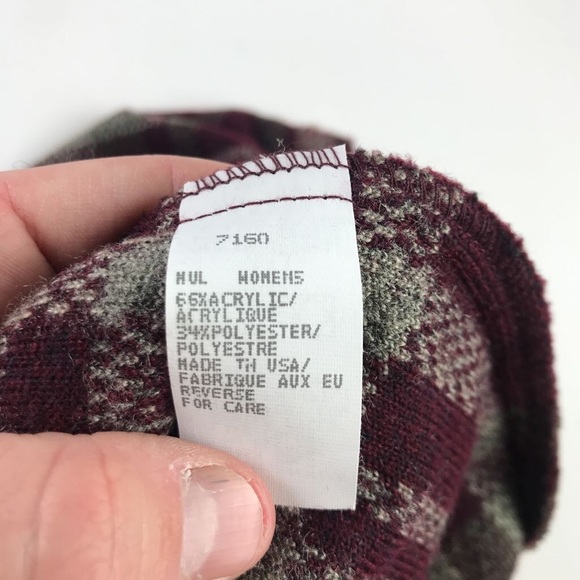 Woolrich Womens Pullover Sweater Purple Plaid M - Picture 6 of 6